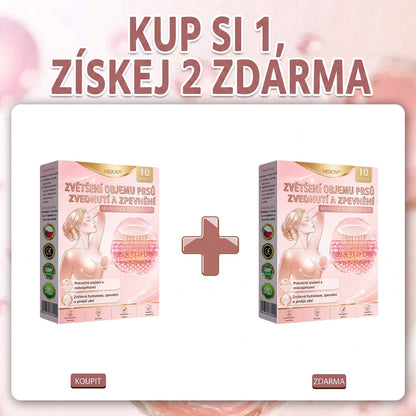 💬HISKIN® Mikroneedlová náplast pro podporu objemu, lifting a pevnost prsou