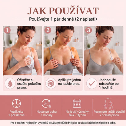 💬HISKIN® Mikroneedlová náplast pro podporu objemu, lifting a pevnost prsou