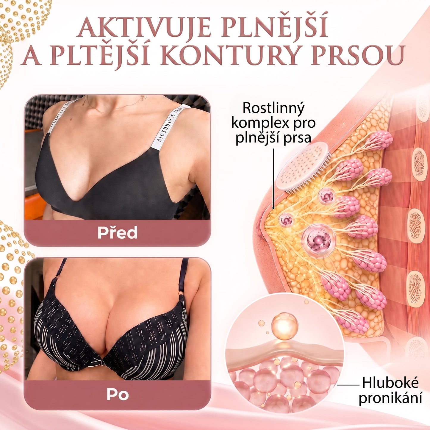 💬HISKIN® Mikroneedlová náplast pro podporu objemu, lifting a pevnost prsou