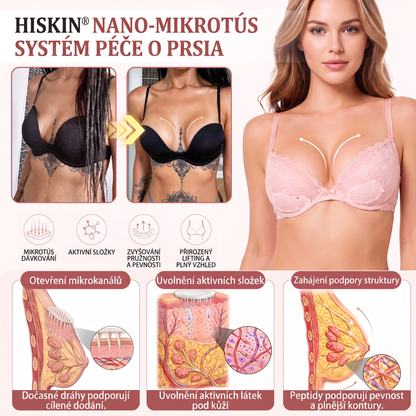 💬HISKIN® Mikroneedlová náplast pro podporu objemu, lifting a pevnost prsou
